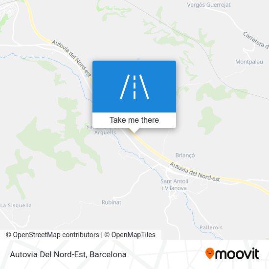 Autovia Del Nord-Est map