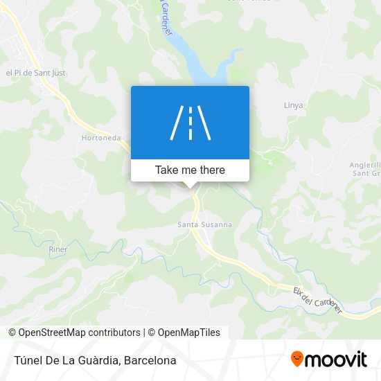 Túnel De La Guàrdia map