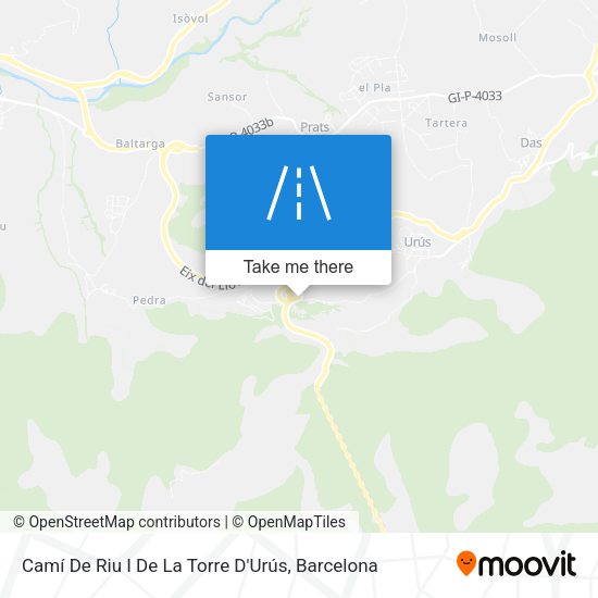 Camí De Riu I De La Torre D'Urús map
