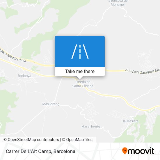 Carrer De L'Alt Camp map