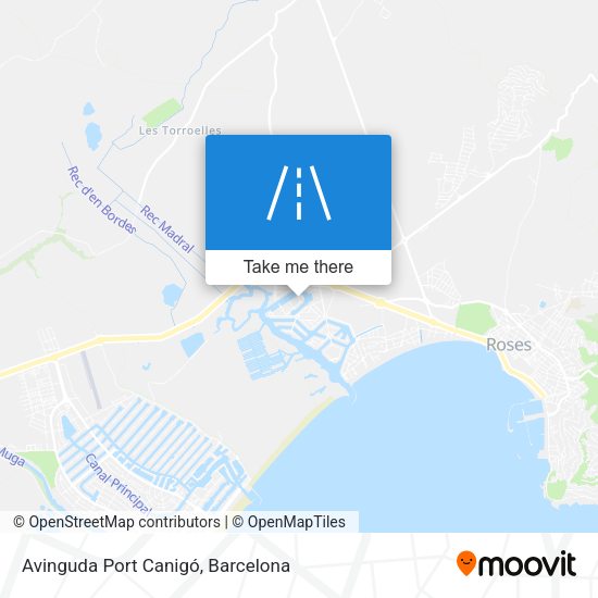 Avinguda Port Canigó map