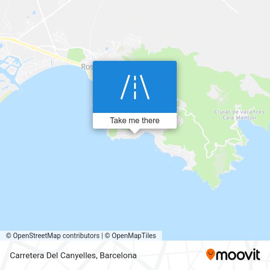 Carretera Del Canyelles map