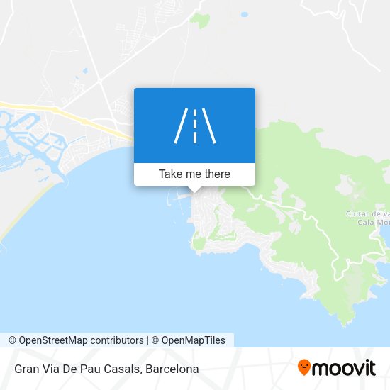 Gran Via De Pau Casals map