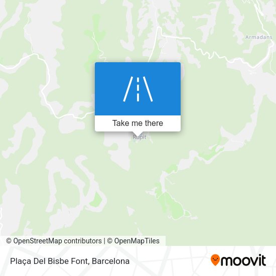 Plaça Del Bisbe Font map