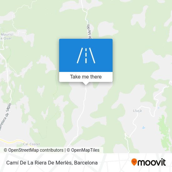 Camí De La Riera De Merlès map