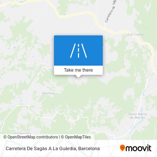 Carretera De Sagàs A La Guàrdia map