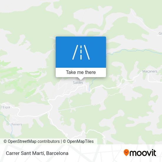 Carrer Sant Martí map