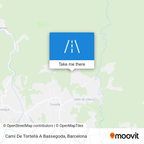 Camí De Tortellà A Bassegoda map
