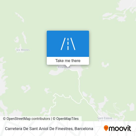 Carretera De Sant Aniol De Finestres map