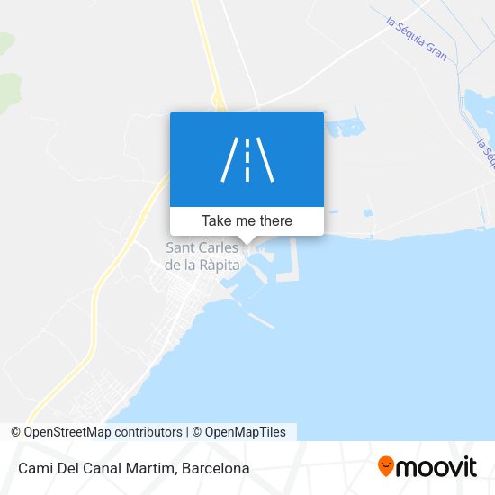 Cami Del Canal Martim map