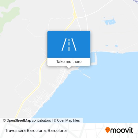 Travessera Barcelona map