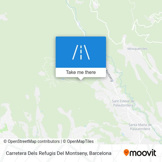 Carretera Dels Refugis Del Montseny map