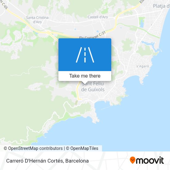 Carreró D'Hernán Cortés map
