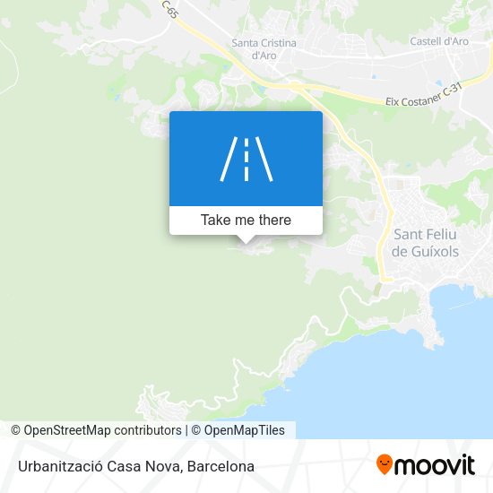 Urbanització Casa Nova map