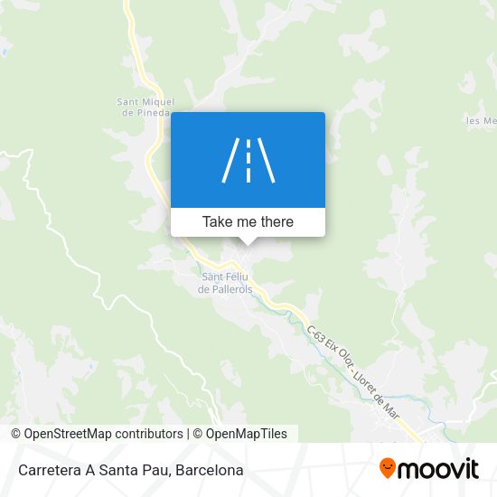 Carretera A Santa Pau map