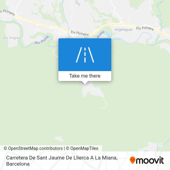 Carretera De Sant Jaume De Llierca A La Miana map