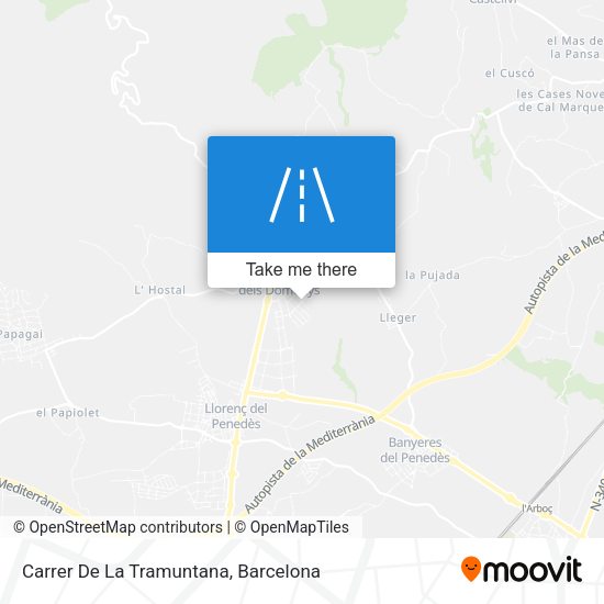 Carrer De La Tramuntana map