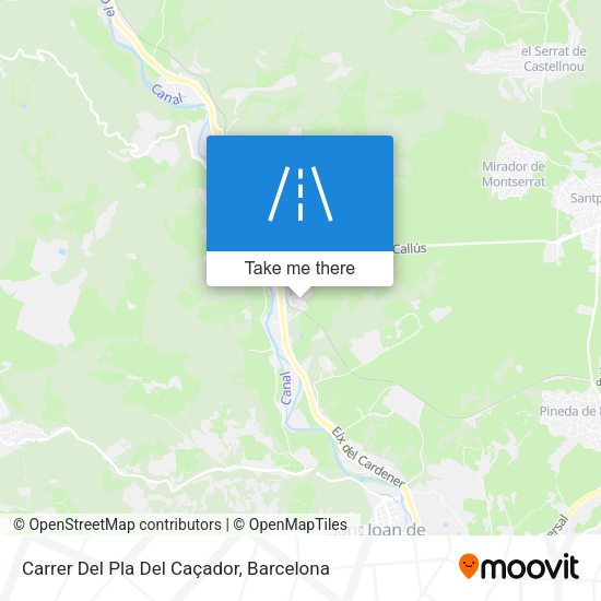 Carrer Del Pla Del Caçador map