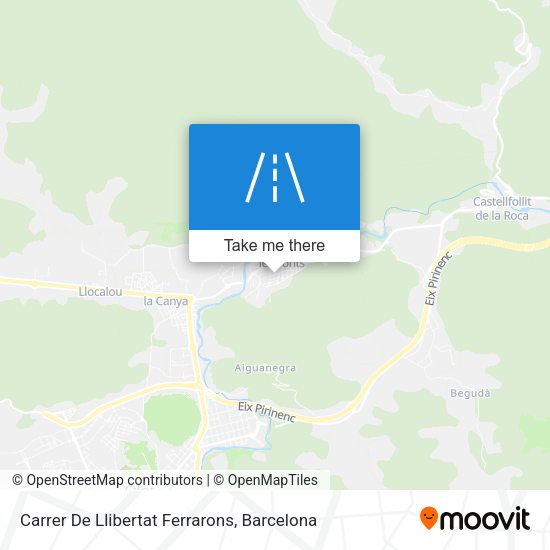 Carrer De Llibertat Ferrarons map