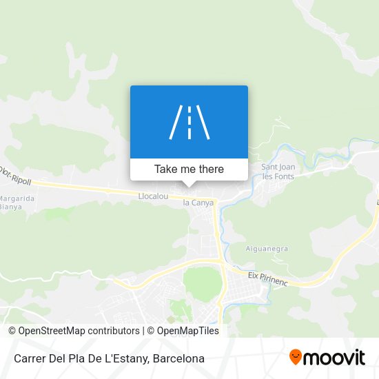 Carrer Del Pla De L'Estany map