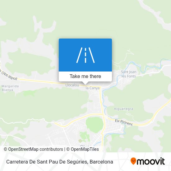 Carretera De Sant Pau De Segúries map