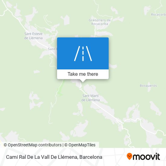 Camí Ral De La Vall De Llémena map