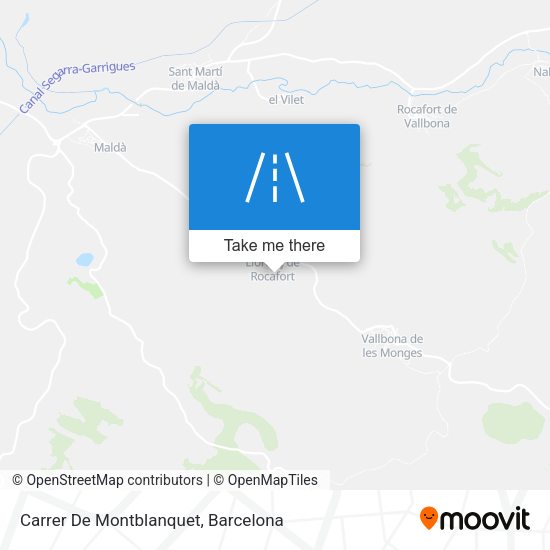 Carrer De Montblanquet map