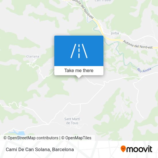 Camí De Can Solana map