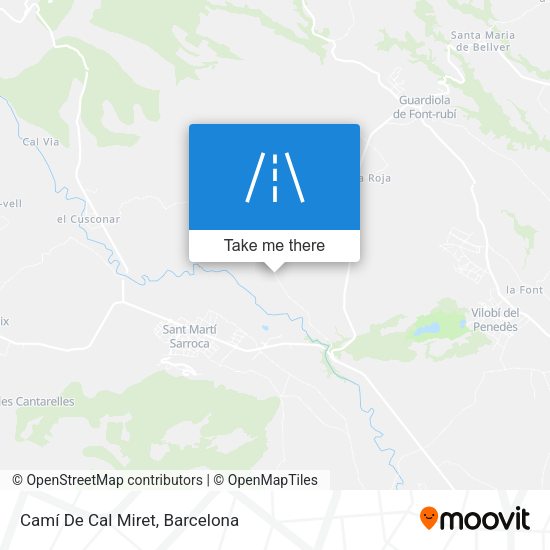 Camí De Cal Miret map