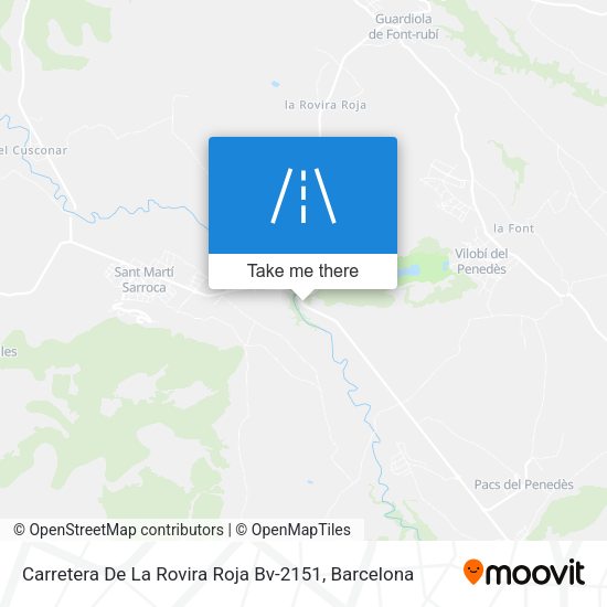 Carretera De La Rovira Roja Bv-2151 map