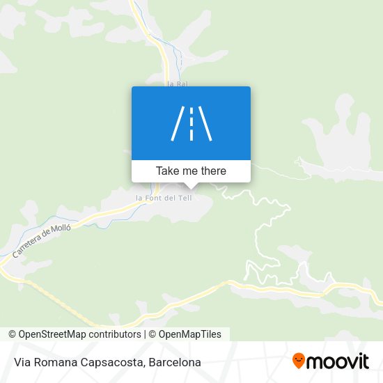 Via Romana Capsacosta map