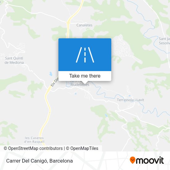 Carrer Del Canigó map