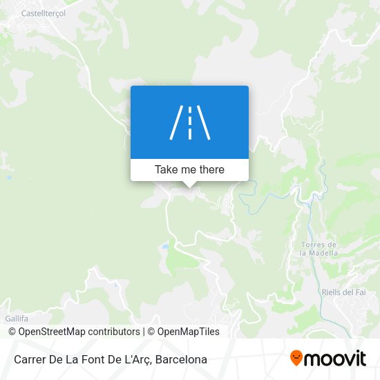 Carrer De La Font De L'Arç map