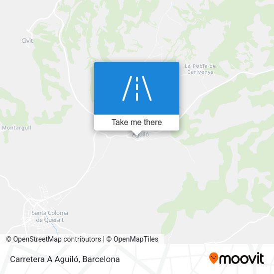 Carretera A Aguiló map