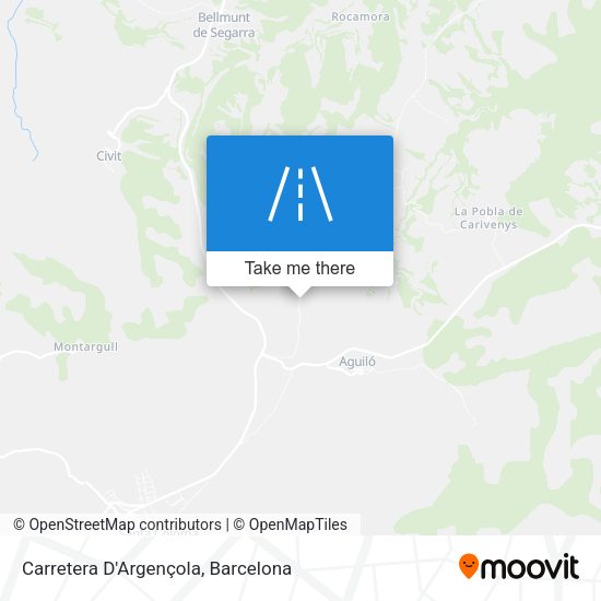Carretera D'Argençola map