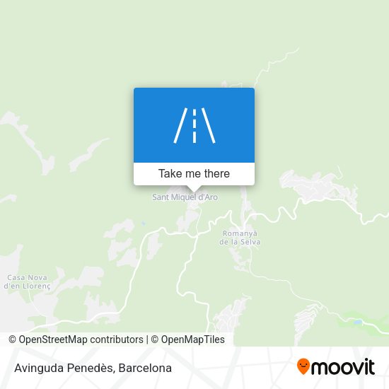 Avinguda Penedès map