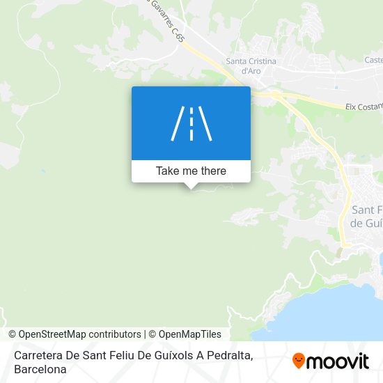 Carretera De Sant Feliu De Guíxols A Pedralta map