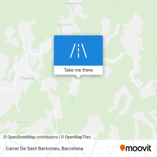 Carrer De Sant Bartomeu map