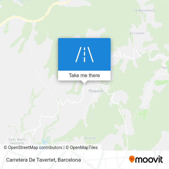 Carretera De Tavertet map
