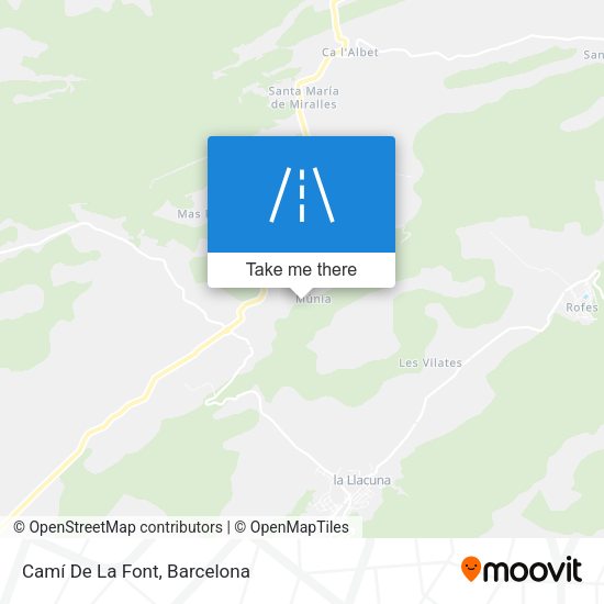Camí De La Font map