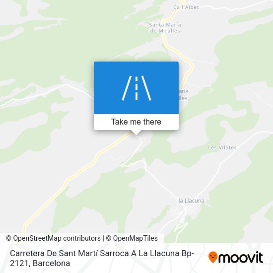 Carretera De Sant Martí Sarroca A La Llacuna Bp-2121 map
