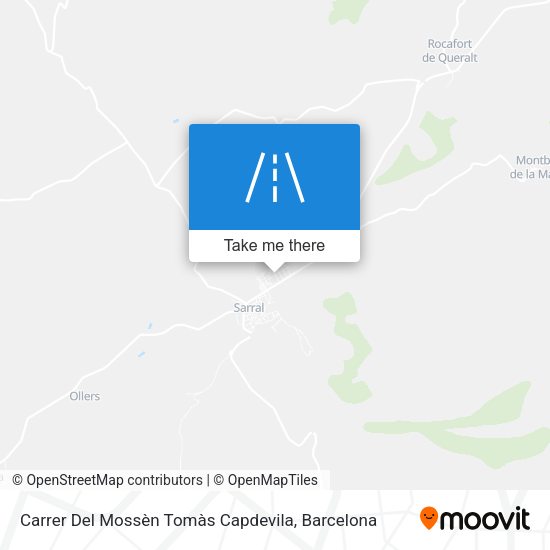 Carrer Del Mossèn Tomàs Capdevila map