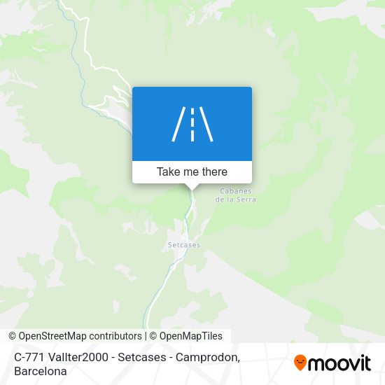 C-771 Vallter2000 - Setcases - Camprodon map