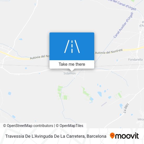 Travessia De L'Avinguda De La Carretera map