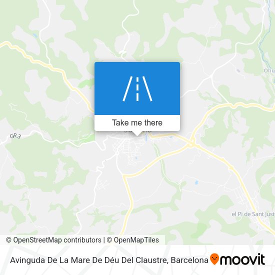 Avinguda De La Mare De Déu Del Claustre map