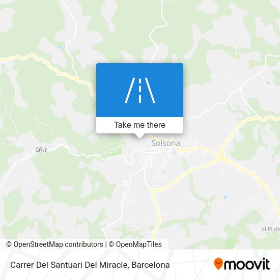 Carrer Del Santuari Del Miracle map