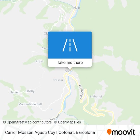 Carrer Mossèn Agustí Coy I Cotonat map