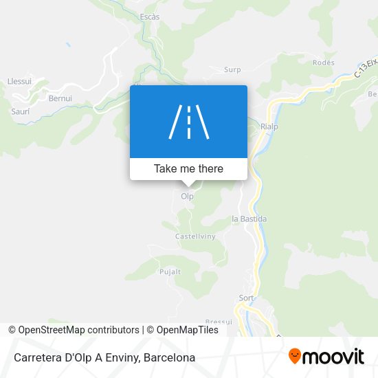 Carretera D'Olp A Enviny map