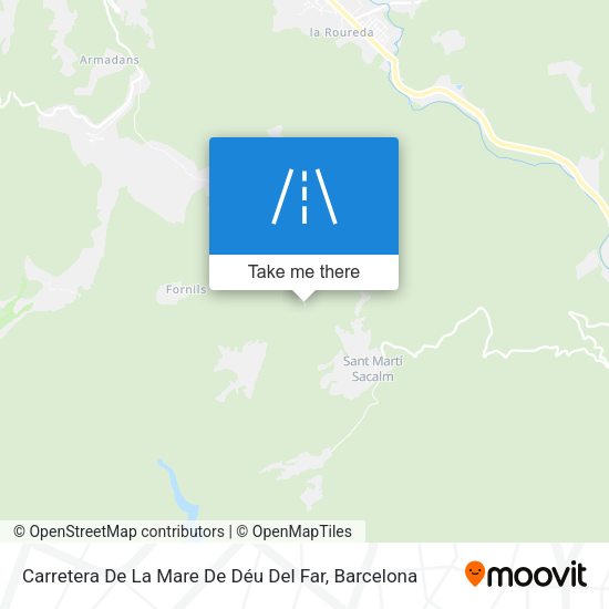 Carretera De La Mare De Déu Del Far map