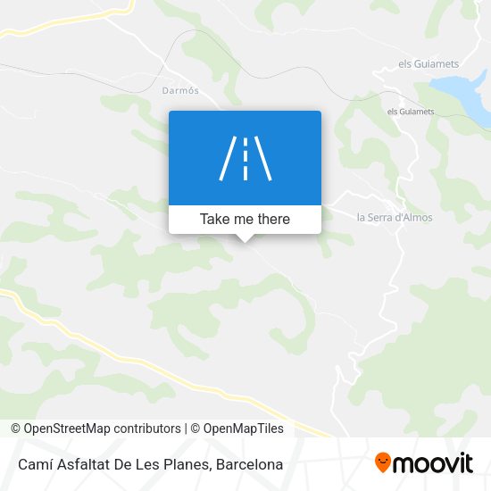 Camí Asfaltat De Les Planes map